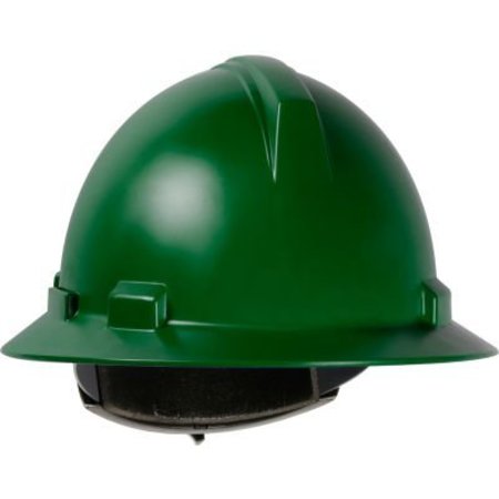 PIP Annapurna Full Brim Hard Hat Polycarbonate / ABS Shell, 4-Pt Suspension, Ratchet Adj., Dark Green 280-HP1041R-04